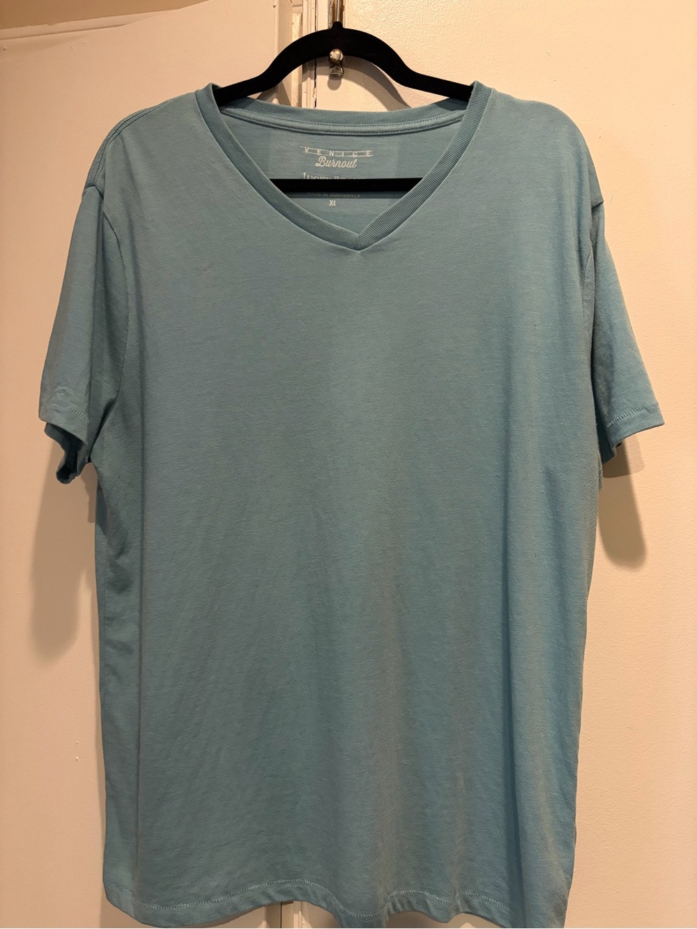 Lucky Brand Light Blue V-Neck Short Sleeve Tee